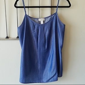 LOFT chambray tank new